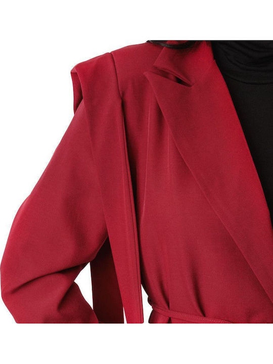 Silia D Damen Blazer Burgundy