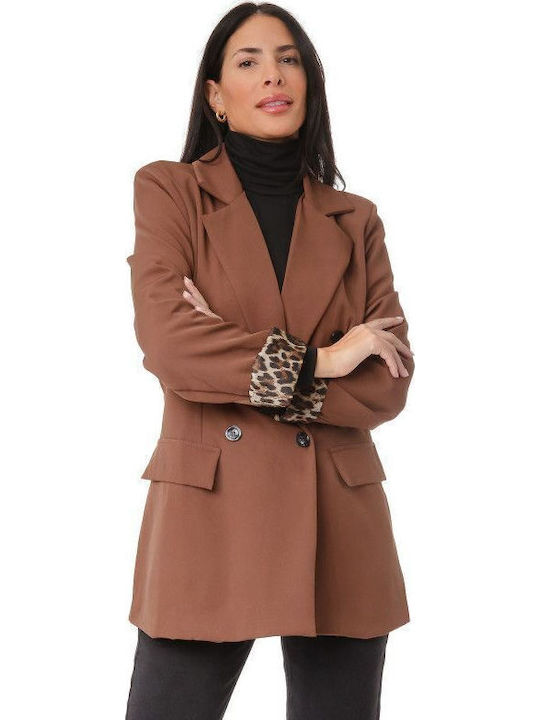 Silia D Women's Blazer Brown