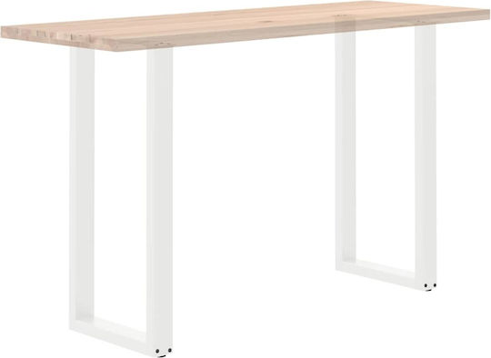 Vidaxl Coffee Table Legs U-Shaped 2 Pcs White 50x 100-101 Cm White