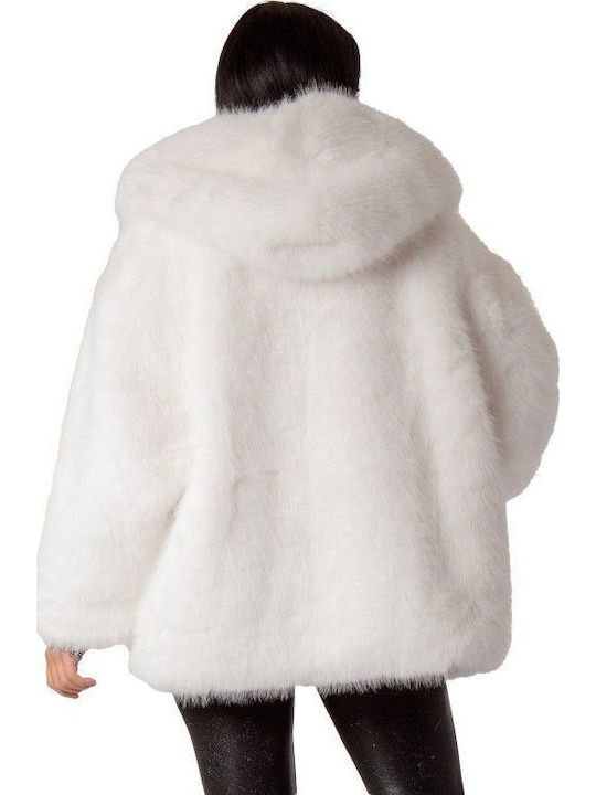 Women's Short Fur White