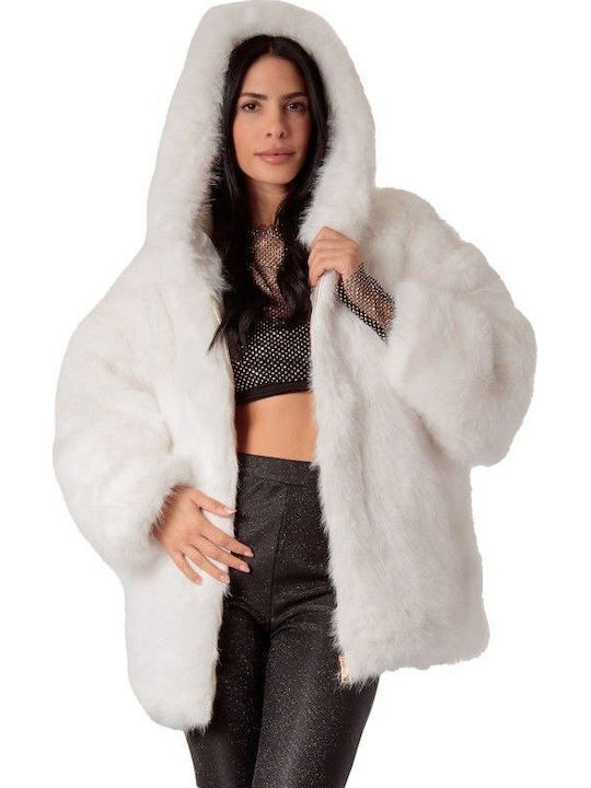 Women's Short Fur White