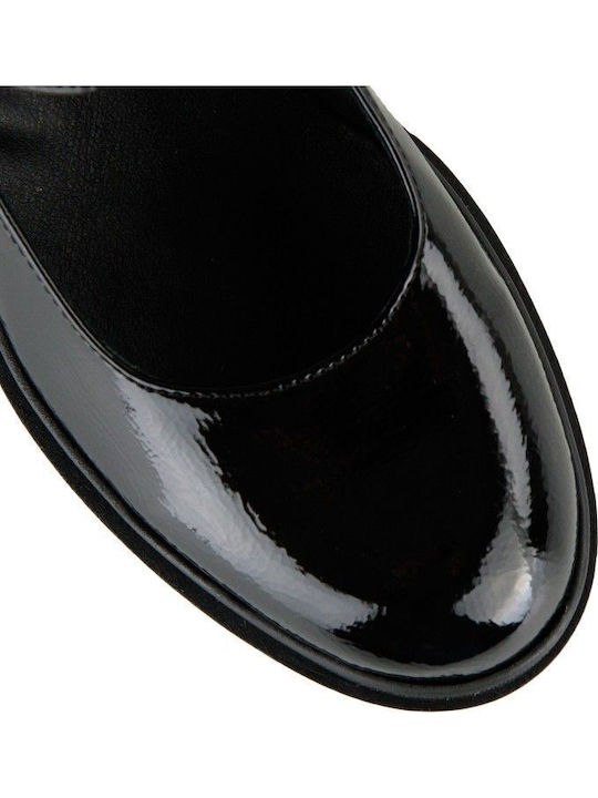 Sandals from Patent Leather Black