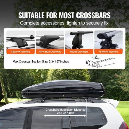 Vevor Vevor Car Roof Bars Set with Roof Rack Legs Black