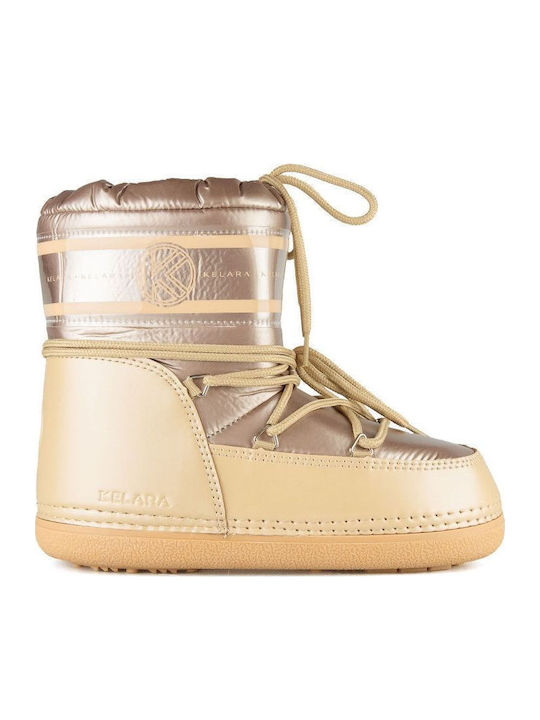 Μπεζ Moonboot Μποτάκι Kelara K41262 Beige