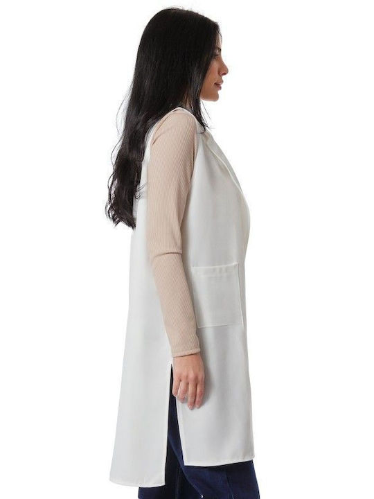 Silia D Long Women's Vest white