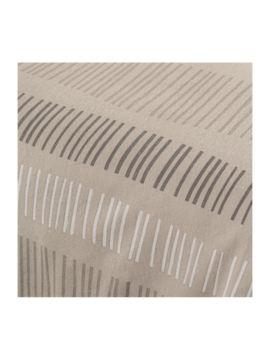 Guy Laroche Duvet Cover Set Cotton Queen with 2 Pillowcases 225x245 Nuvola Taupe