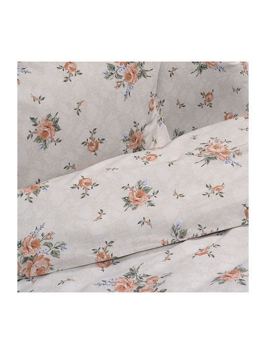 Beauty Home Duvet Cover Set Single with Pillowcase 165x245 Eden Art 12098 Beige