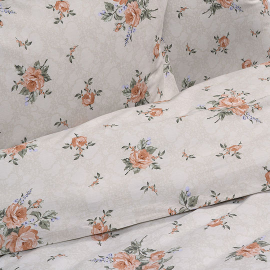 Beauty Home Duvet Cover Set Single with Pillowcase 165x245 Eden Art 12098 Beige