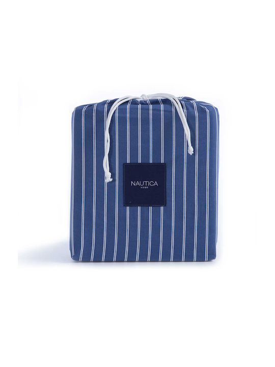 Nef-Nef Homeware Duvet Cover Set Cotton Queen with 2 Pillowcases 240x220 Nau Coast Navy