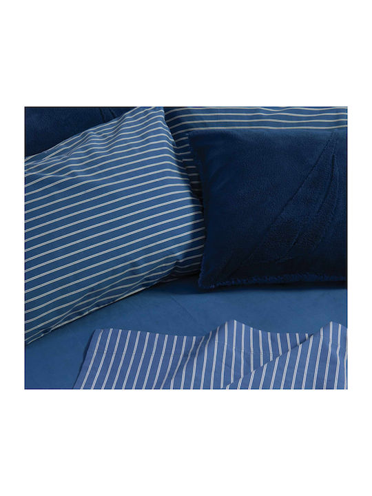 Nef-Nef Homeware Duvet Cover Set Cotton Queen with 2 Pillowcases 240x220 Nau Coast Navy