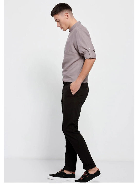 Trousers Chino Elastic in Regular Fit Black