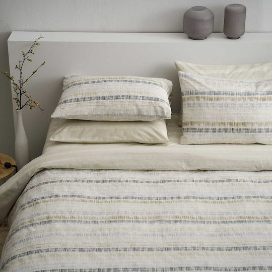 Vesta Home Σετ Παπλωματοθήκη Βαμβακερή 170x240cm Μονή με Μαξιλαροθήκη Irene 02