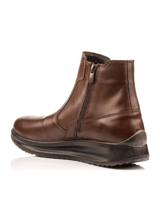 Leather Brown Men's Boots