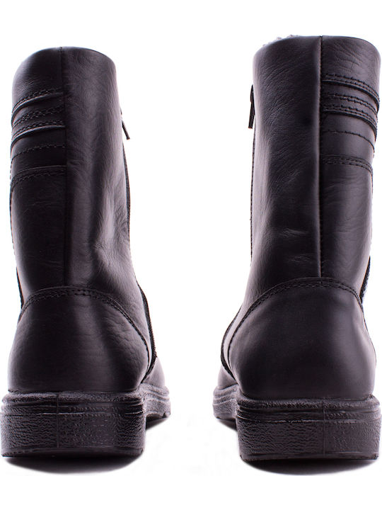 Leather Black Men's Boots