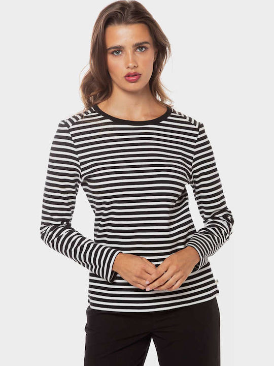 Damen Bluse Langärmelig Schwarz