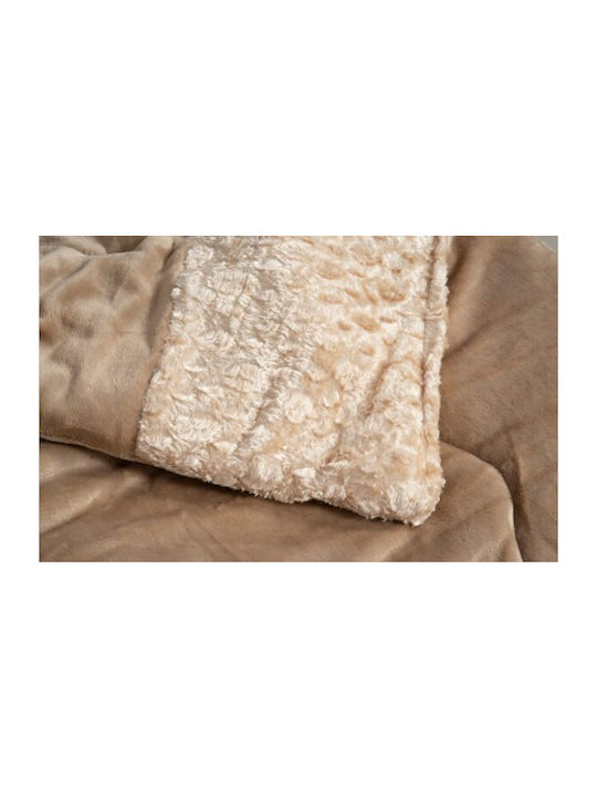 Kipper Κουβερτοπάπλωμα Σετ Υπέρδιπλο 220x240εκ. Pilar Beige 3τμχ
