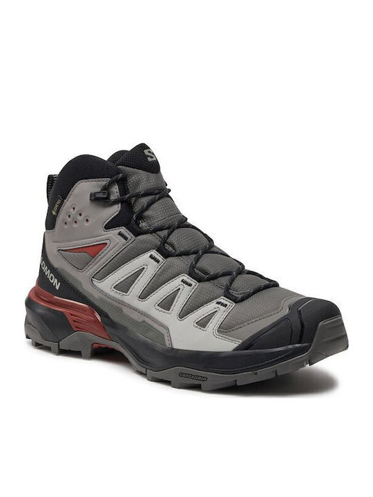Salomon X Ultra 360 Mid GTX Men's Hiking Waterproof Boots with Gore-Tex Membrane Gray