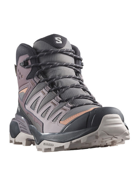 Salomon X Ultra 360 Mid Gtx Women's Waterproof Hiking Boots with Gore-Tex Membrane Purple
