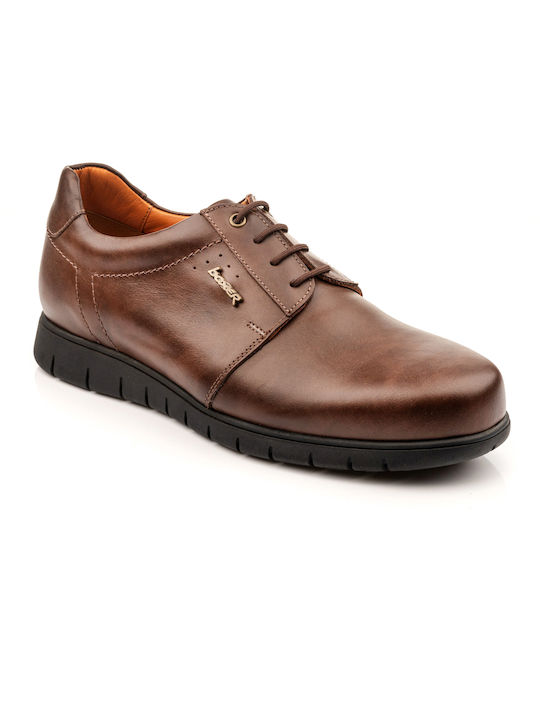 Boxer Men's Leather Casual Shoes Brown