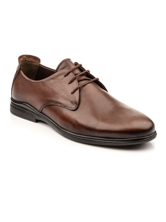 Boxer Men's Leather Casual Shoes Brown