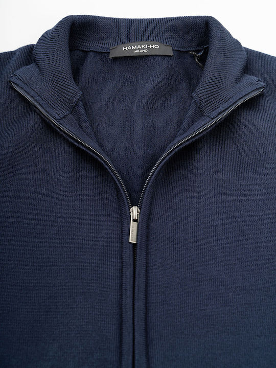 Cardigan Tricotat pentru Bărbați Blue
