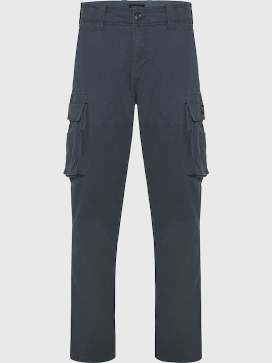 Trousers Cargo Elastic in Loose Fit Anthraki