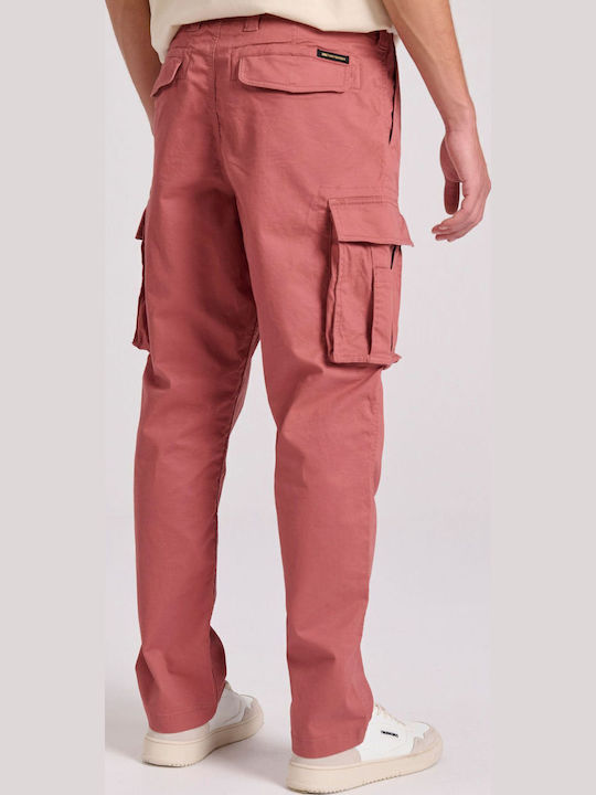 Trousers Cargo Elastic in Loose Fit Jacquard