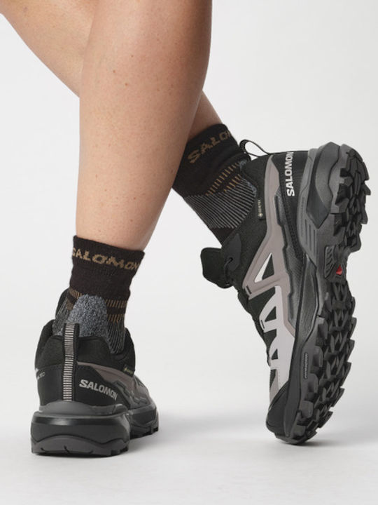 Salomon Salomon X Ultra 360 GTX Damen Wanderschuhe Wasserdicht mit Gore-Tex-Membran Schwarz