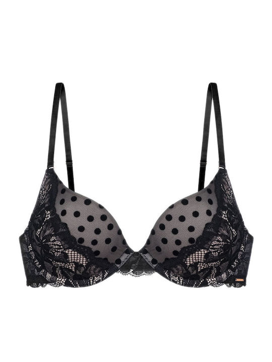 Dorina Push Up Bra Underwire Black