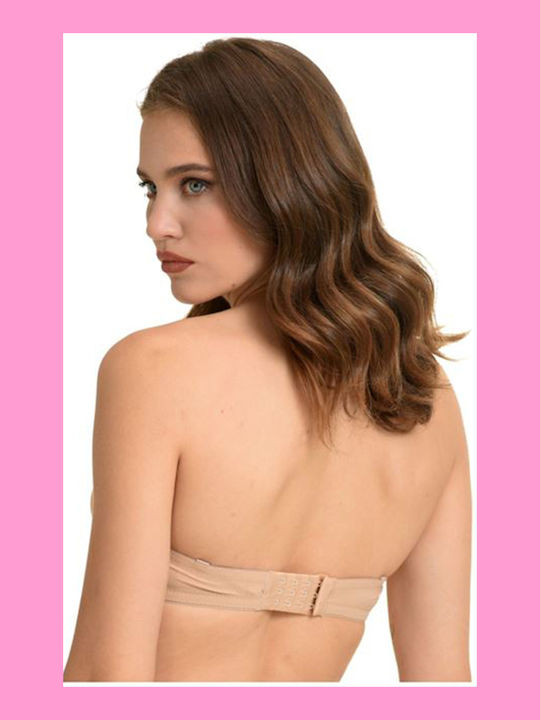 Miss Rosy Sticker Push Up Sticker Strapless Bra Underwire Beige