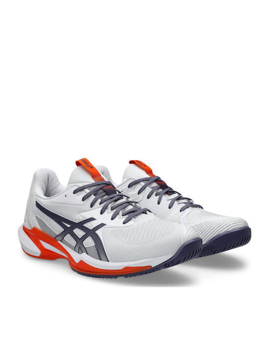 Asics Solution Speed Ff 3 Men's Tennis Shoe All Court Wht Org 1041a438-103