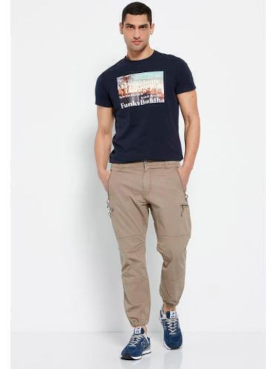 FBM007-03502 Pantaloni Elastic Bej