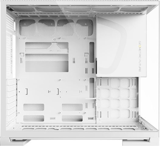 Geometric Future Model 5 Gaming Midi Tower Computer Case with Side Window White