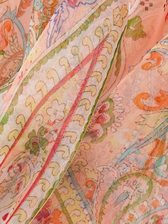 Signare Chiffon Scarf Big Pink