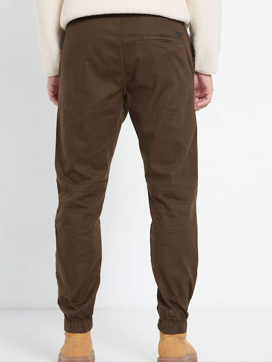 Hose Chino Elastisch in Entspannter Passform Khaki