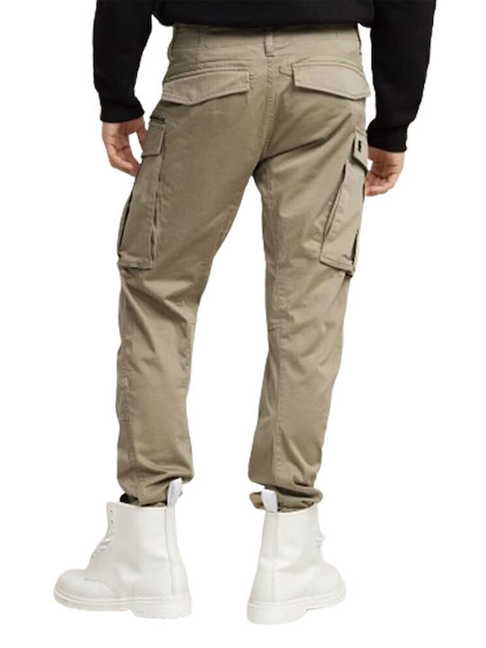 Rovic Zip 3D Trousers Cargo Elastic in Regular Fit Dune