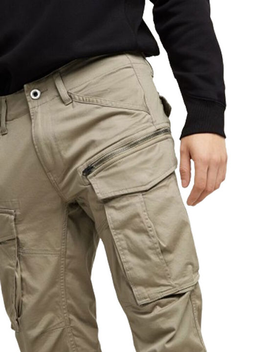 Rovic Zip 3D Trousers Cargo Elastic in Regular Fit Dune