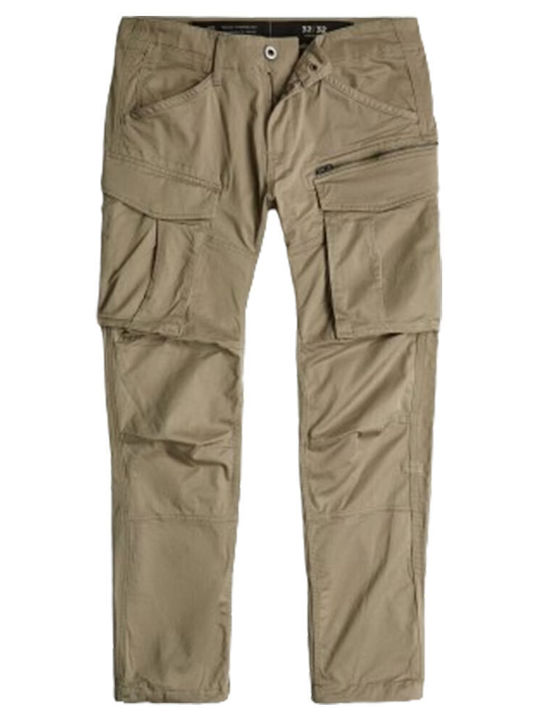 Rovic Zip 3D Trousers Cargo Elastic in Regular Fit Dune