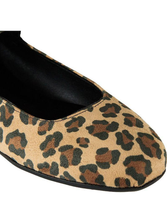 Wildleder Damen Ballerinas in Braun Farbe