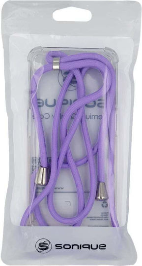 Silicone Cord Case Sonique Armor Clear Samsung Galaxy A55 5g Lilac Sonique Lilac Galaxy A55 5g Back Cases