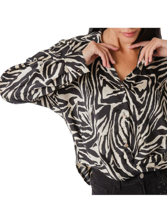 Women's Long Sleeve Shirt Animal Print