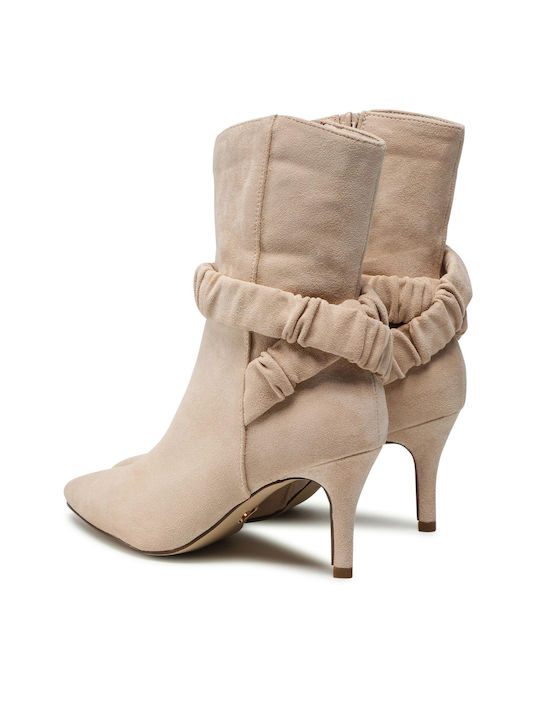 Damen Knöchelstiefel Beige