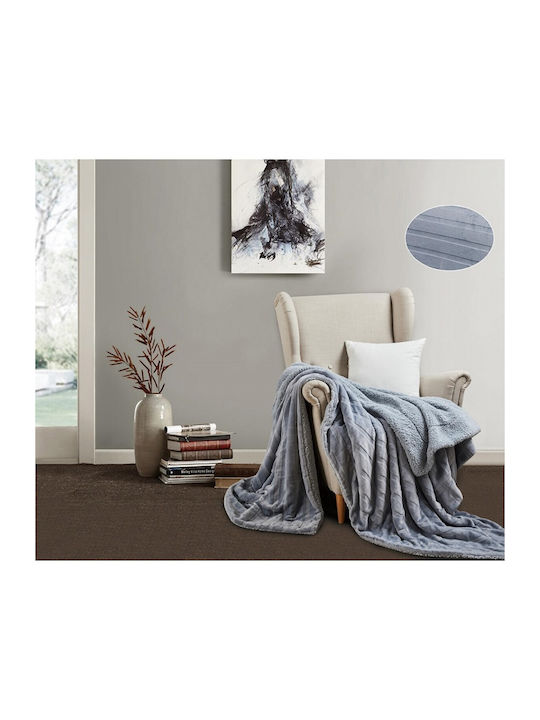 Double-Sided King Size Blanket 3kg 220x240 Blnkt-mip-grey