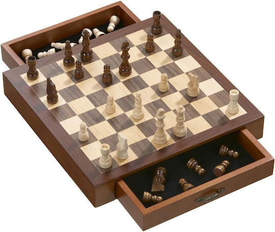 Philos Games Magnetic Chess Wood with Pawns 33x33cm