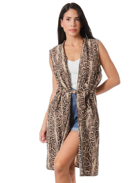 Midi Kimono Animal Print