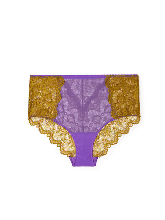 Talie înaltă Femeie Slip Violet