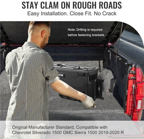 Vevor Car Bed Toolbox for Ford Sierra for Chevrolet Silverado