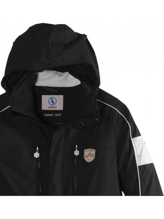 Aigle AGL24-01333-NOIR-B2190 Ανδρικό Μπουφάν για Σκι & Snowboard Μαύρο