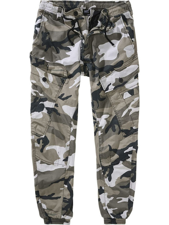 Herrenhose Cargo Elastisch Slim Fit Grau