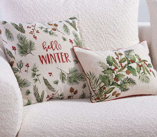Nef-Nef Homeware Weihnachtsdekoratives Kissen Rechteckig Mehrfarbig 30x45cm